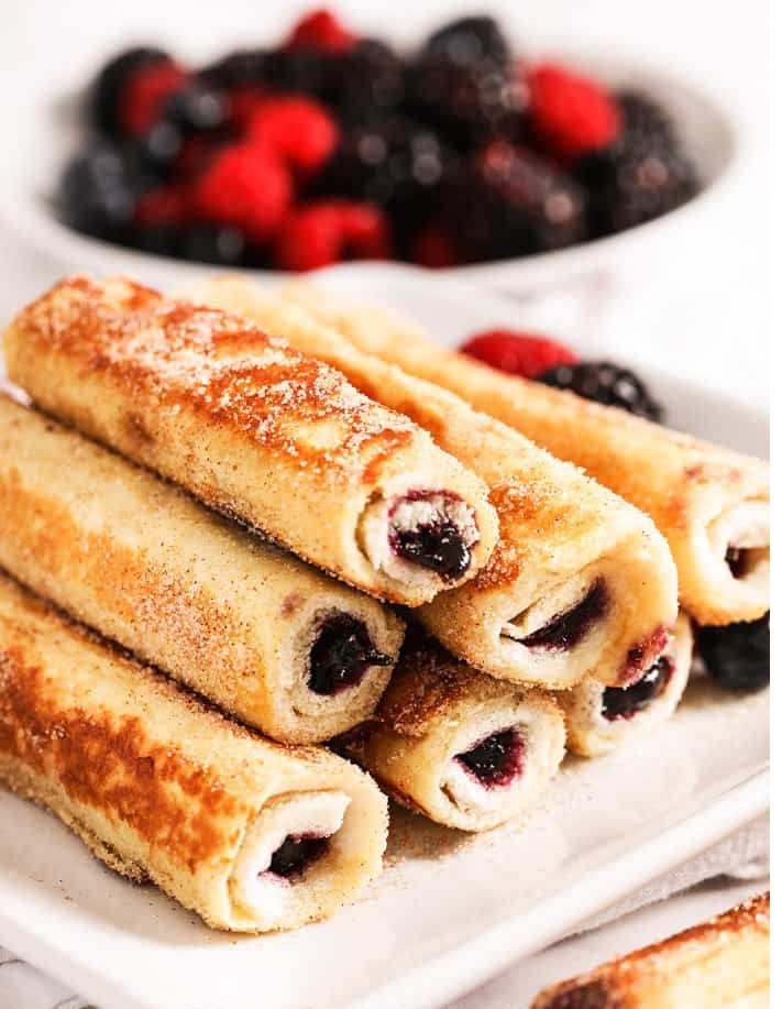 Cream Cheese Stuffed French Toast Roll My Keto 