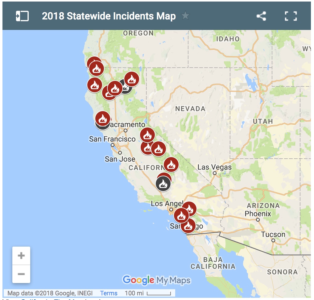 See a map of where wildfires are burning in California The.
