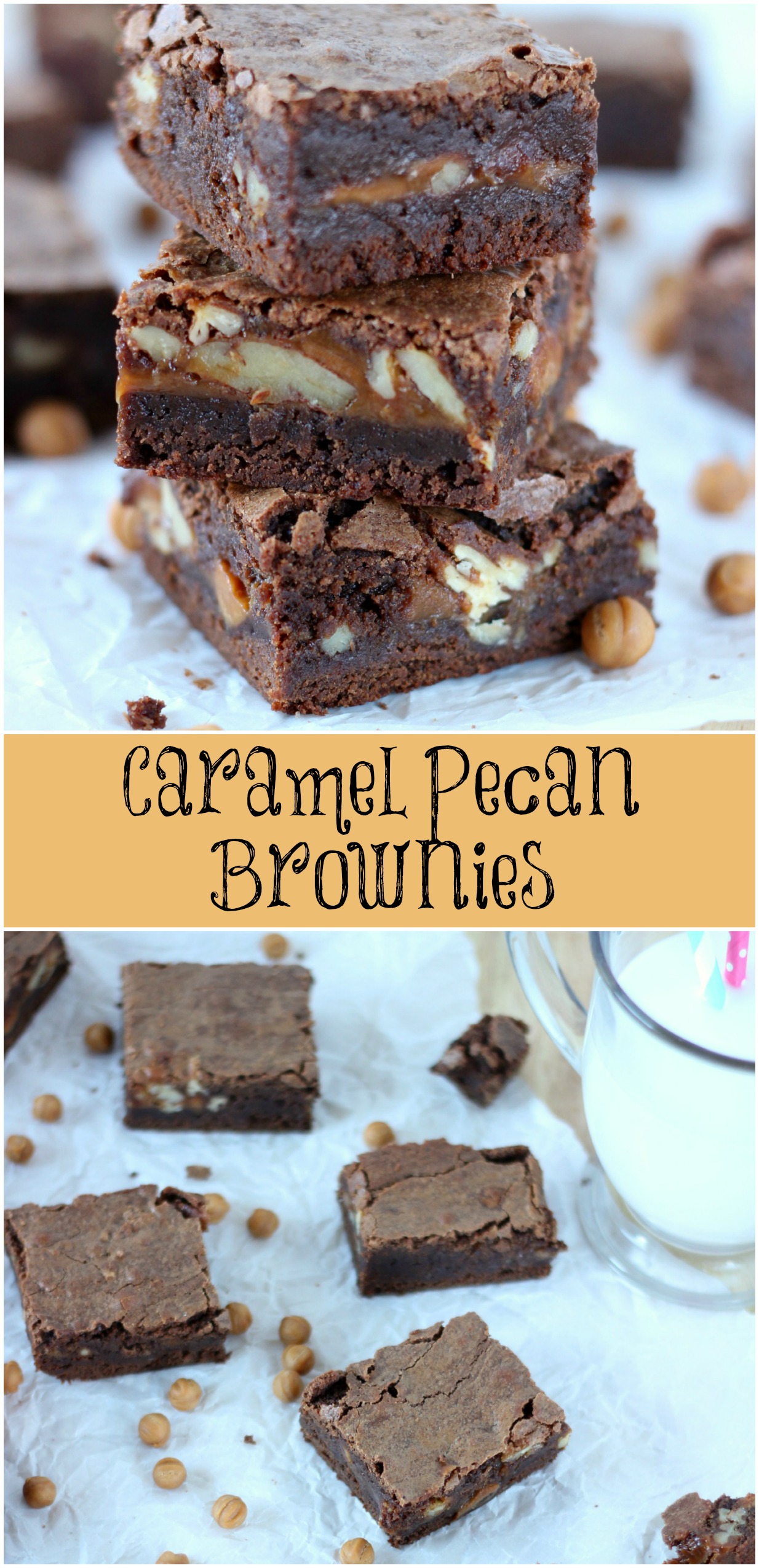 Caramel Pecan Brownies My Kitchen Craze