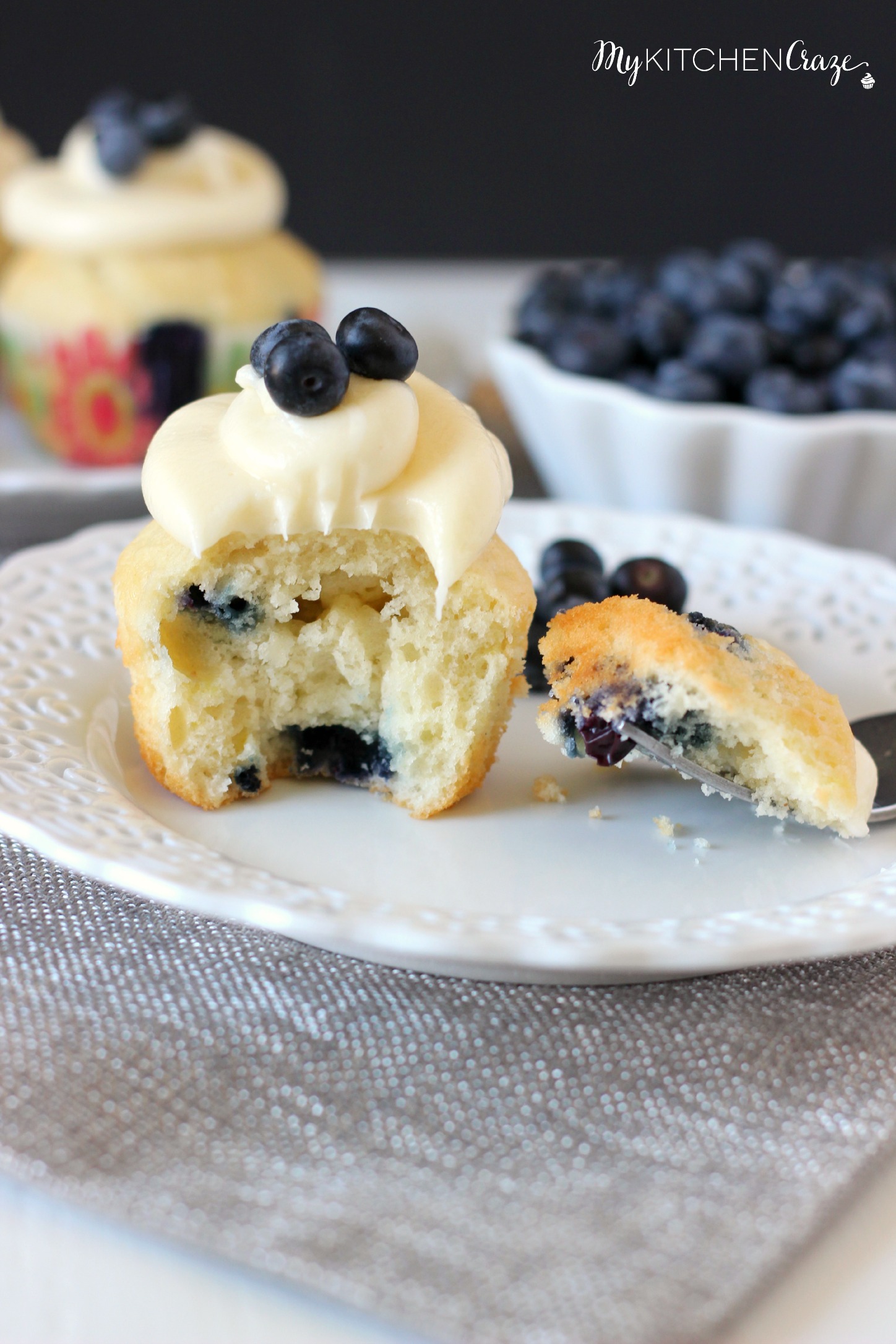 Lemon Blueberry Cupcakes My Kitchen Craze
