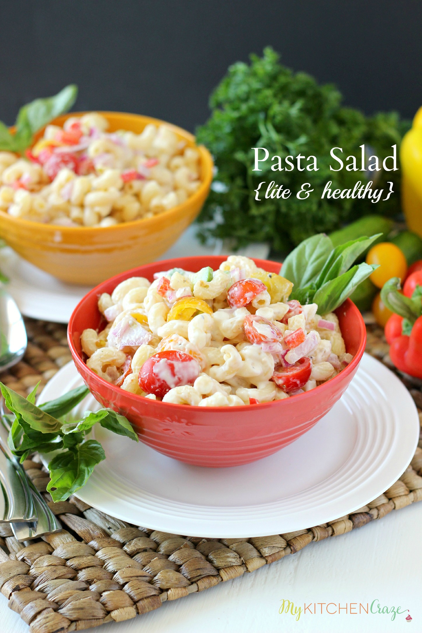 Pasta Salad {Lite & Healthy} My Kitchen Craze