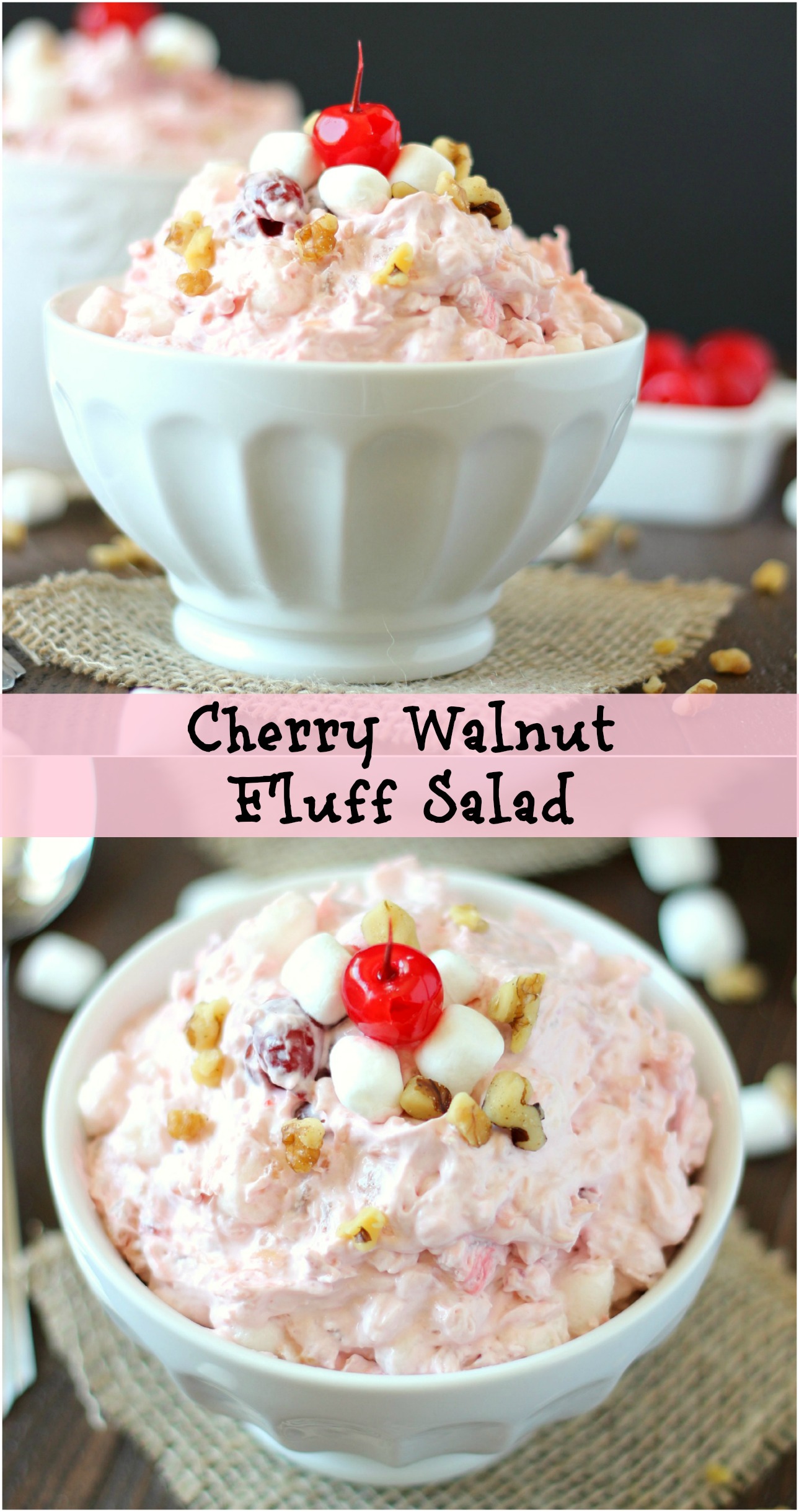 Cherry Walnut Fluff Salad My Kitchen Craze