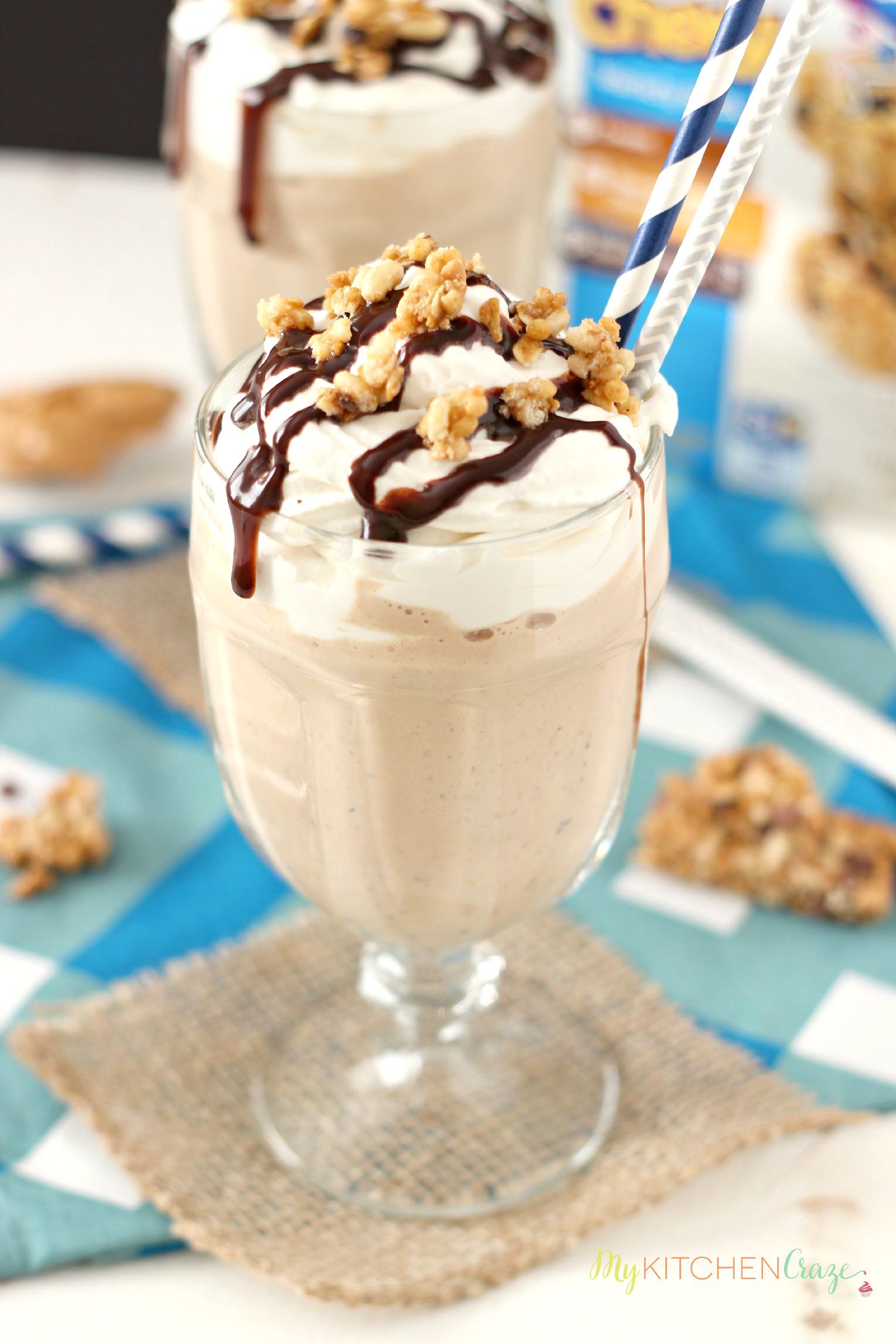 Chocolate Peanut Butter Granola Milkshake My Kitchen Craze