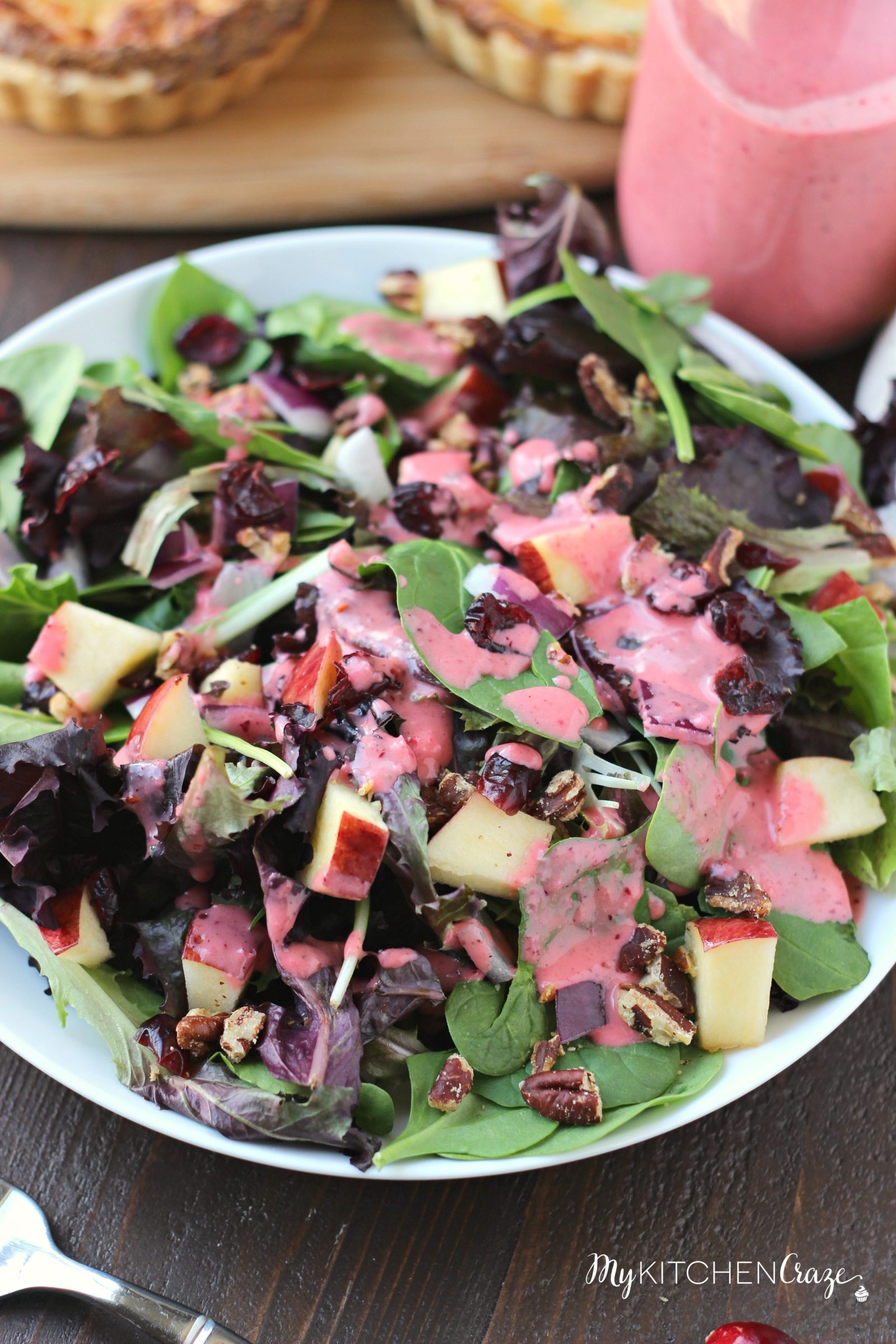 Cranberry Apple Spring Mix Salad My Kitchen Craze