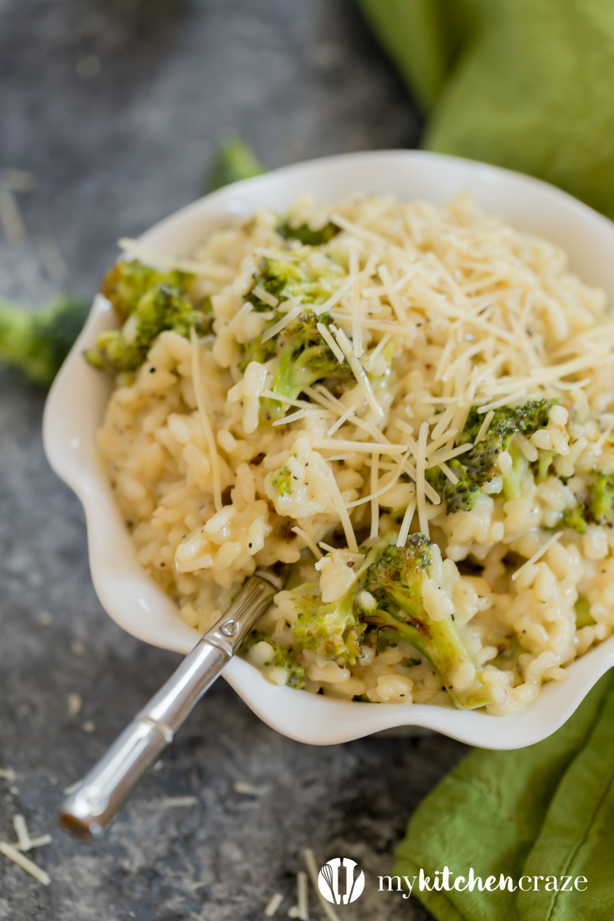 Roasted Broccoli Risotto plus a Video My Kitchen Craze