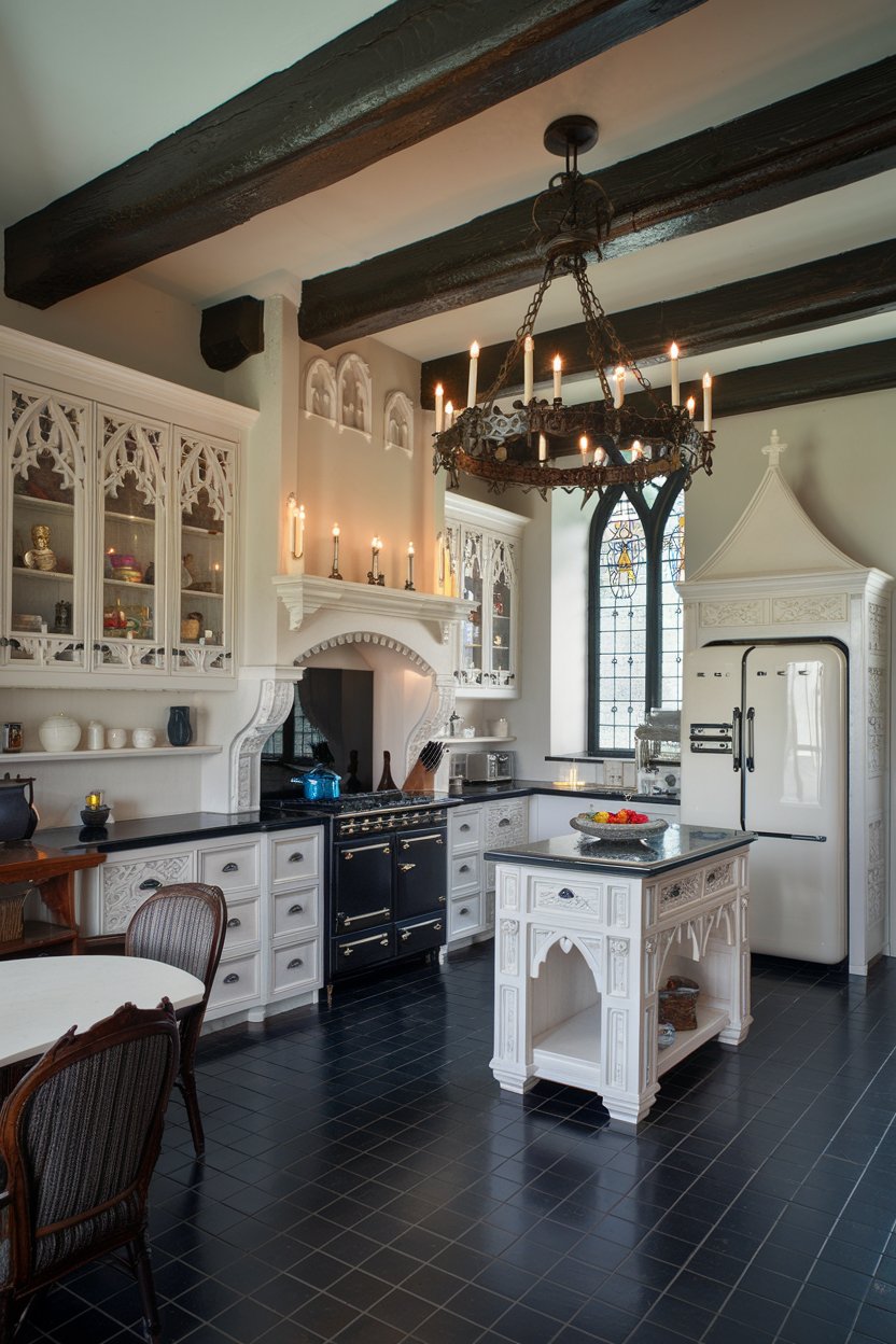 15 Gothic Kitchens with White Timeless Style for a Modern