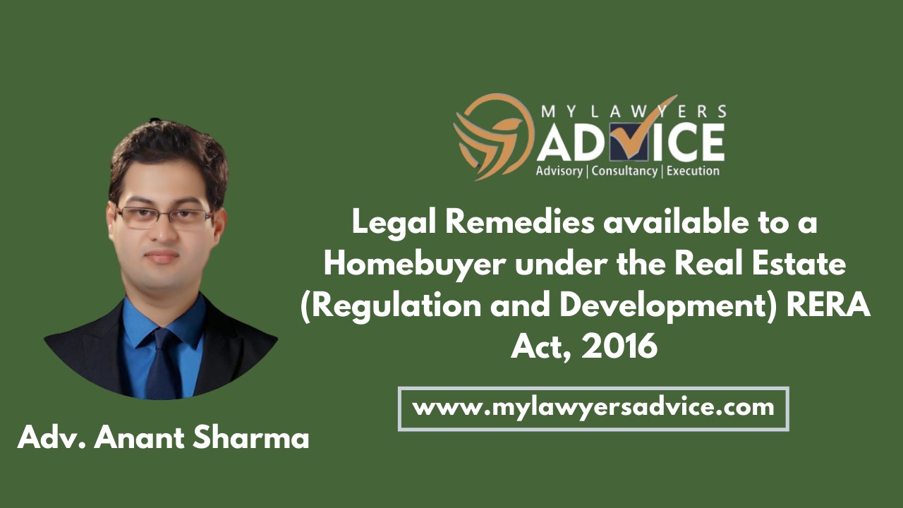 Legal Remedies available to a Homebuyer under the Real Estate