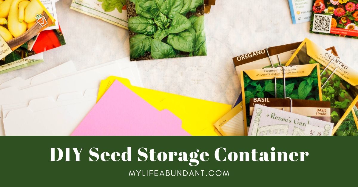 DIY Seed Storage Container My Life Abundant