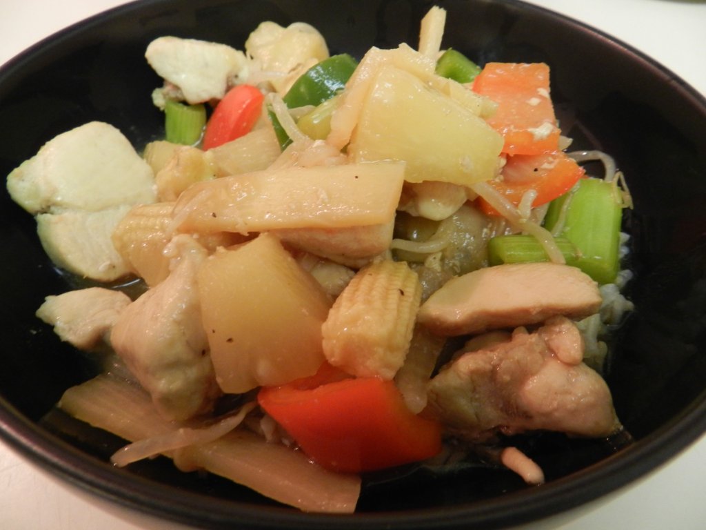 Onedish dinners Sweet & Sour Chicken over Brown Rice My Life A