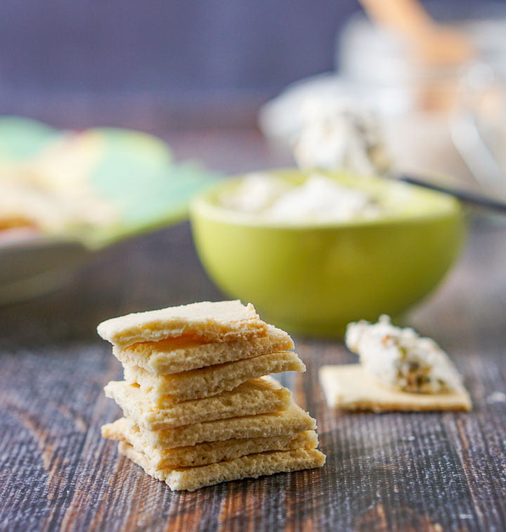 Low Carb Almond Flour Crackers Recipe easy keto snack! Low Carb