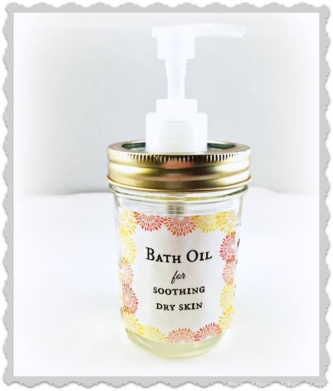 Essential Oils Bath Oil for Dry Skin (Free Labels) My Life Cookbook