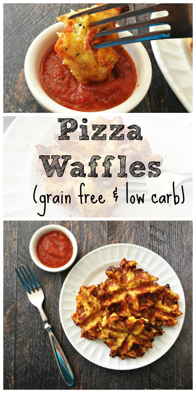 Savory Pizza Waffles (grain free, low carb)