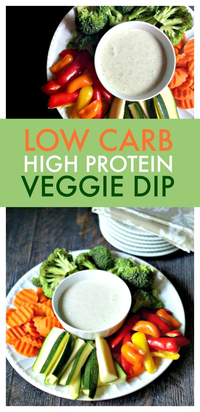 High Protein Dip for Veggies Low Carb