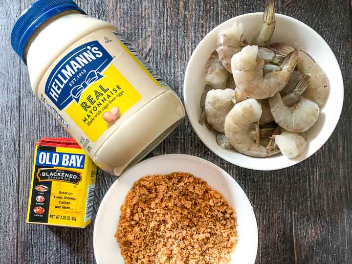 Keto Old Bay Fried Shrimp in the AIr Fryer 4 ingredients & gluten free!