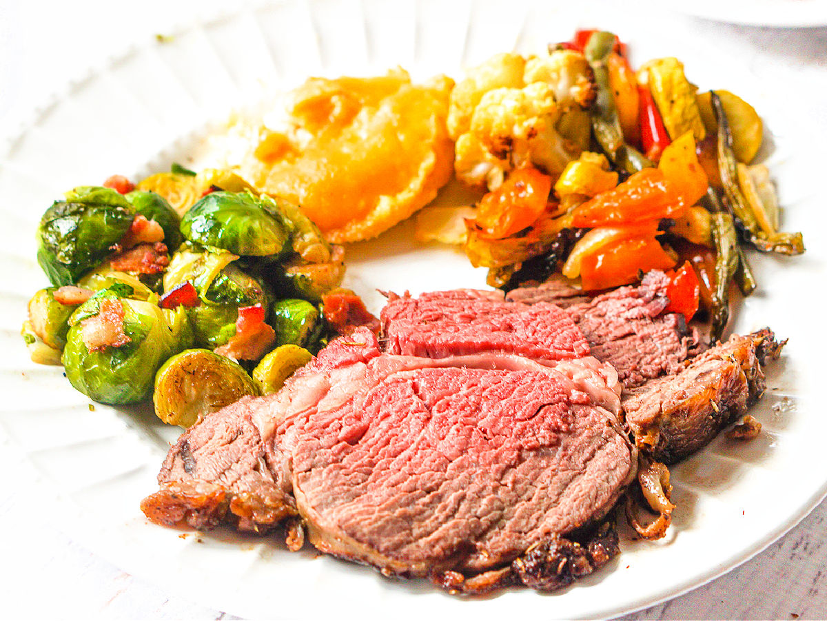 Keto Christmas Dinner with Prime Rib easy low carb side dishes too!