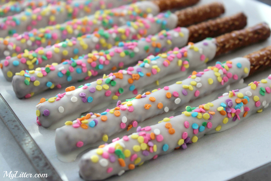 Peeps Pretzel Rods Easy Easter Snack Idea