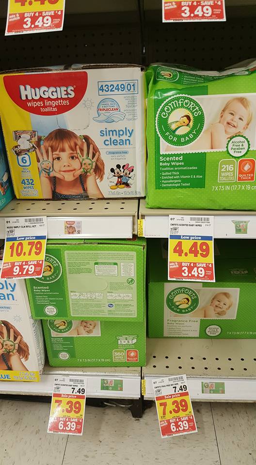 Kroger Mega Event Comforts Baby Wipes only 0.77 MyLitter One Deal