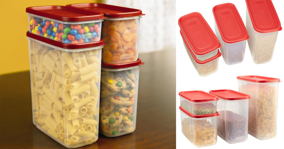 Amazon Rubbermaid Modular Canisters Set 8 Pieces Under 17