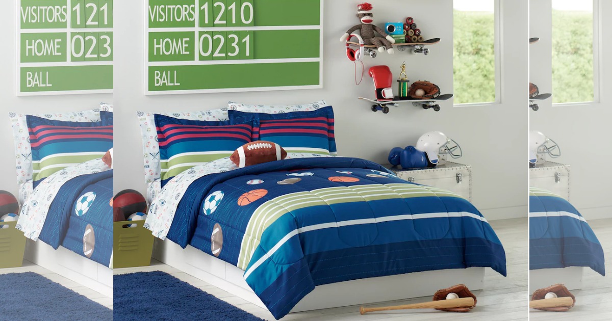 Kohl's Cardholders Kids Sports Bedding Sets 19.59 (Reg. 140) + FREE