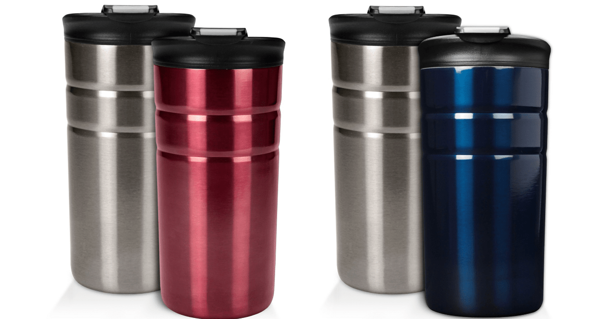 Contigo Bueno 2pk VacuumInsulated Stainless Steel Travel Mug with Flip