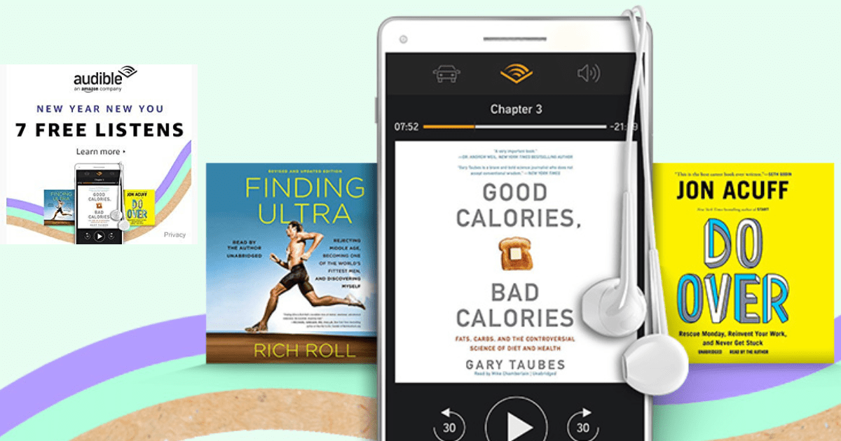 Score 7 FREE Audiobooks with a Free 30Day Trial to Audible!
