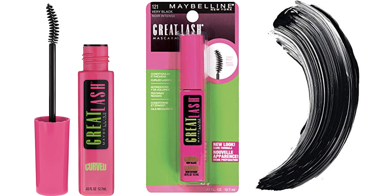 Amazon Maybelline Makeup Great Lash Curved Brush Washable Mascara