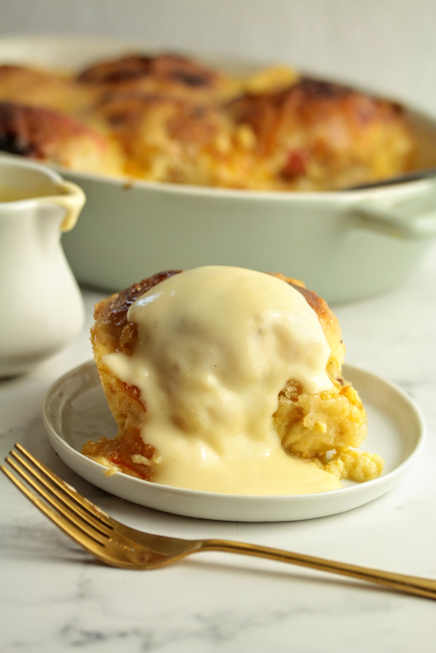 Marmalade and Hot Cross Bun Pudding MyLoveOfBaking