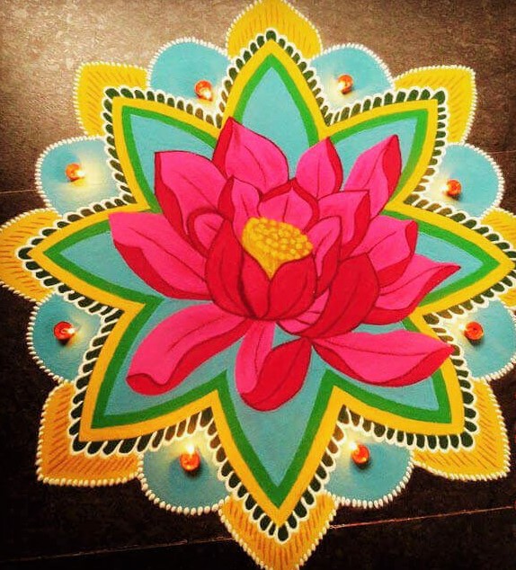 simple rangoli paint designs Lera Brice