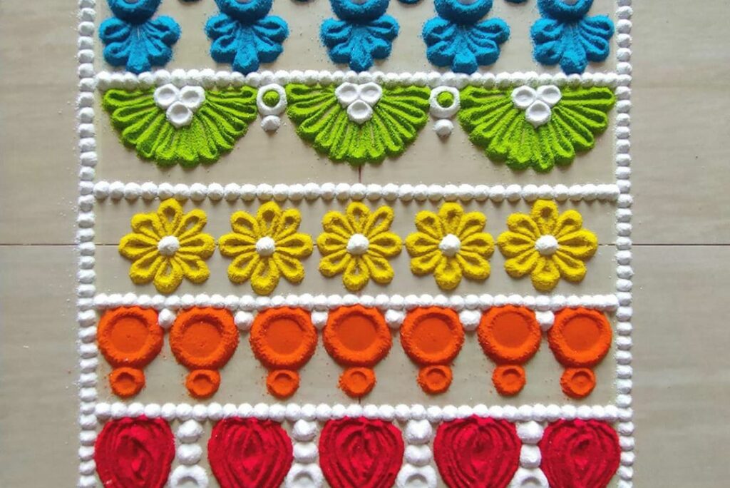 Top 10 Beautiful and Attractive Border Rangoli Designs Archives myMandap