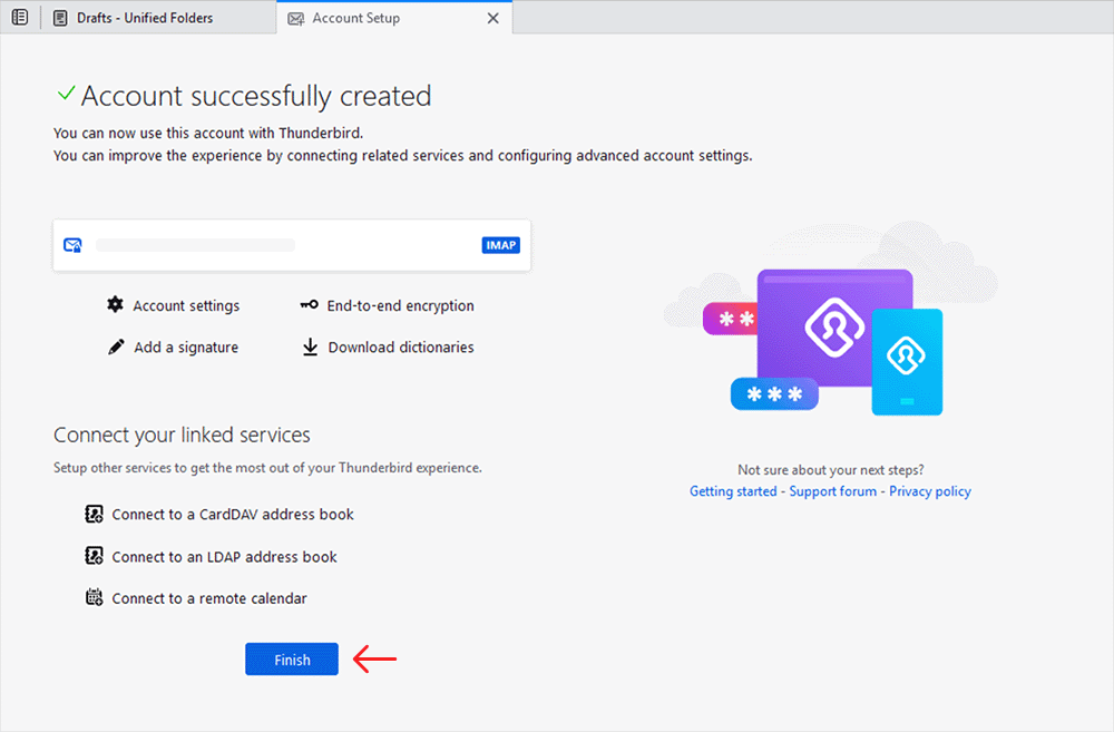 Set up your Mango Mail address with Thunderbird Mango Mail