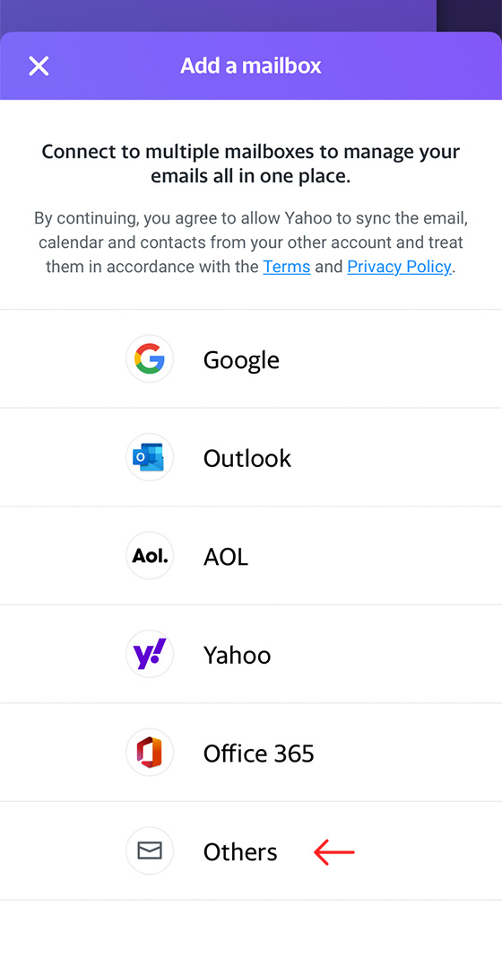 Set up your Mango Mail address with the Yahoo Mail App Mango Mail
