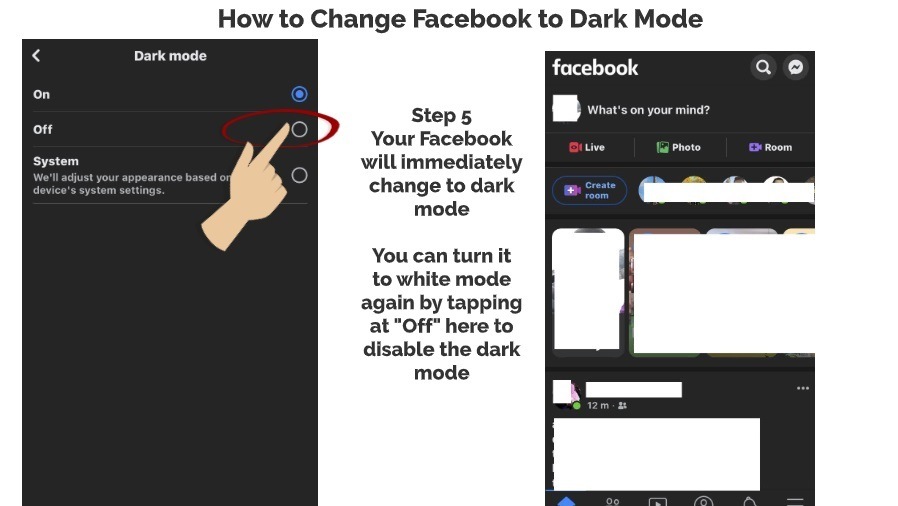 How to Change Facebook to Dark Mode (In Your Mobile Phone) My Media