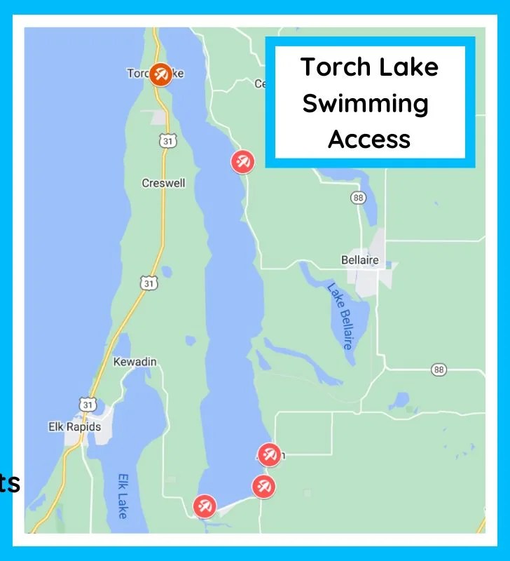 Torch Lake Michigan 2023 Ultimate Guide the Sand Bar, Public Access
