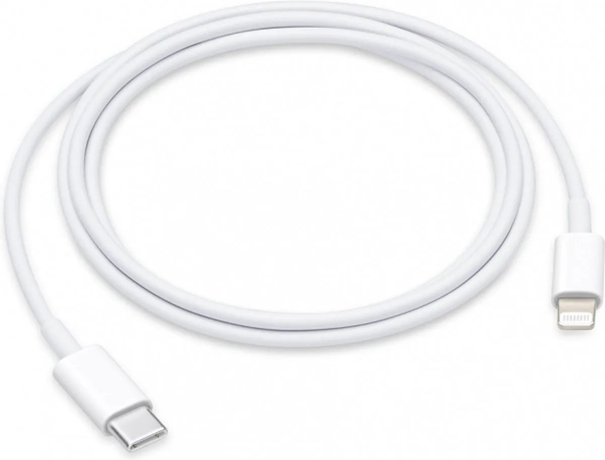 Apple Lightning naar USBC kabel 1 Meter Wit Twindis