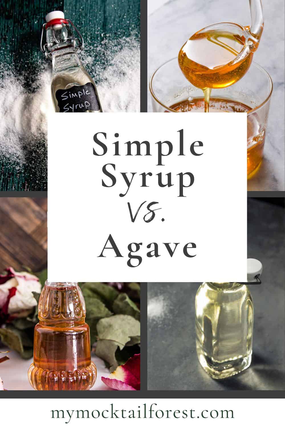 Simple Syrup vs. Agave
