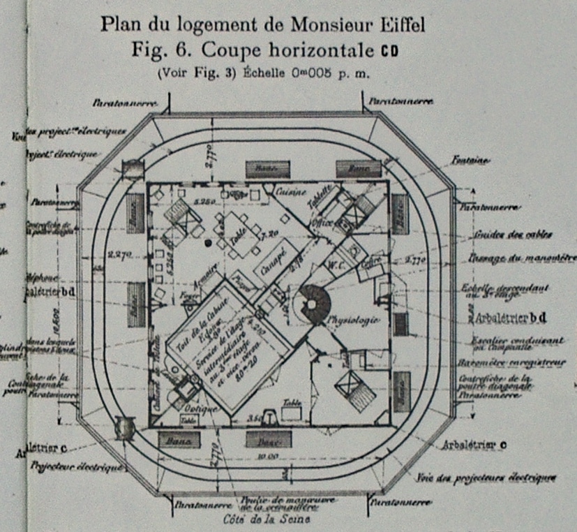 Gustave Eiffel Had a Private Apartment at the Top of the Eiffel Tower