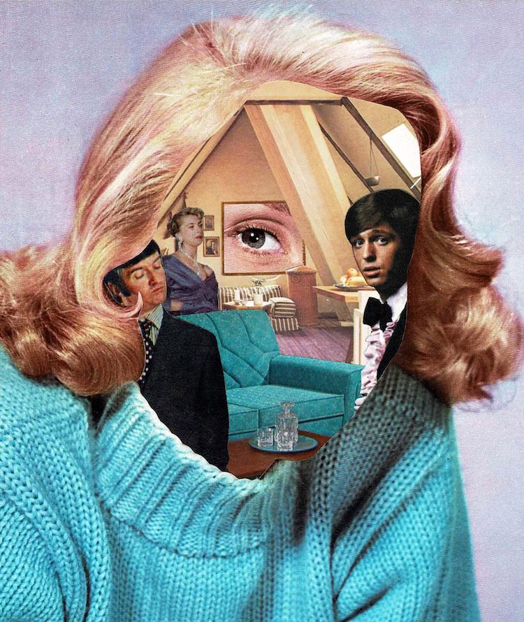 Estos collages vintage ofrecen una mirada surrealista a la mente humana