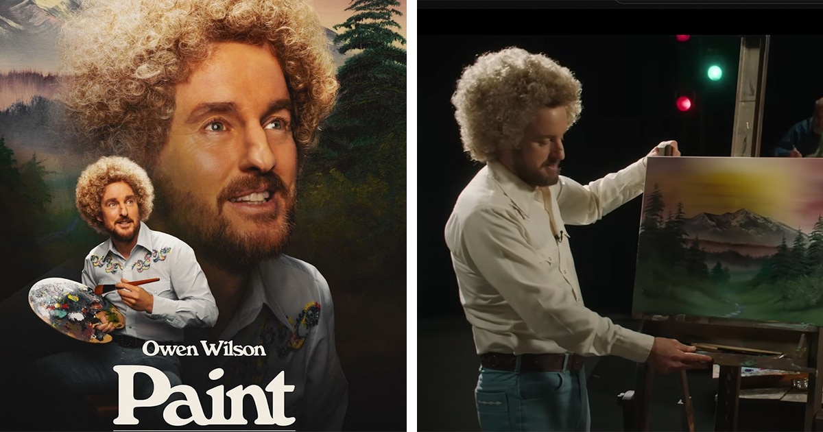 Owen Wilson Embodies Bob Ross in New Trailer for 'Paint'