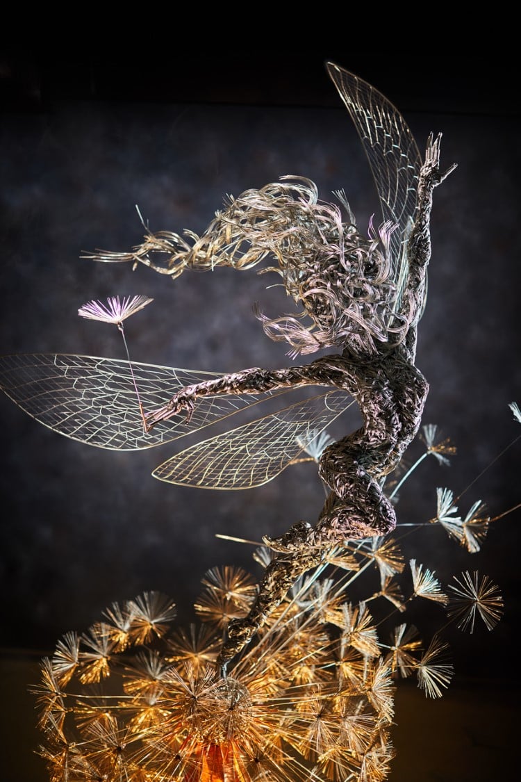 Incredible Wire Sculptures Merge the Magic of Fairies and Dandelions