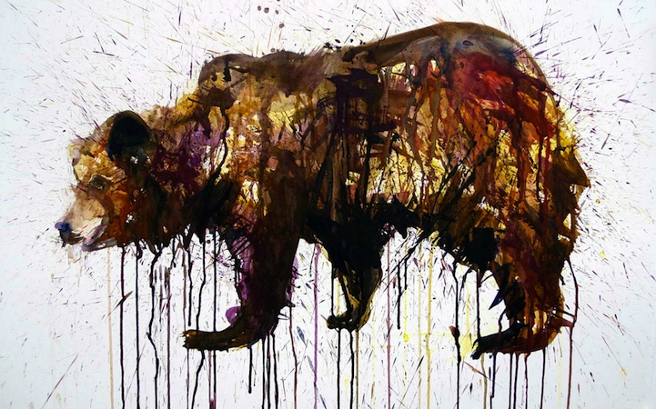 Dripping and Splattering Watercolor Paintings