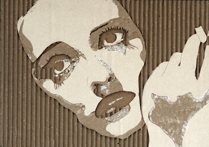 Artist Cuts into Cardboard to Create Old Hollywood Portraits