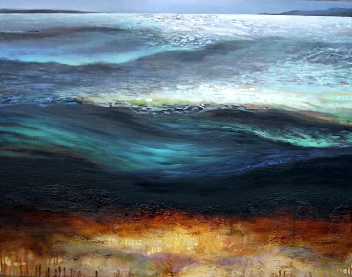 Luminous Textured Landscape Paintings