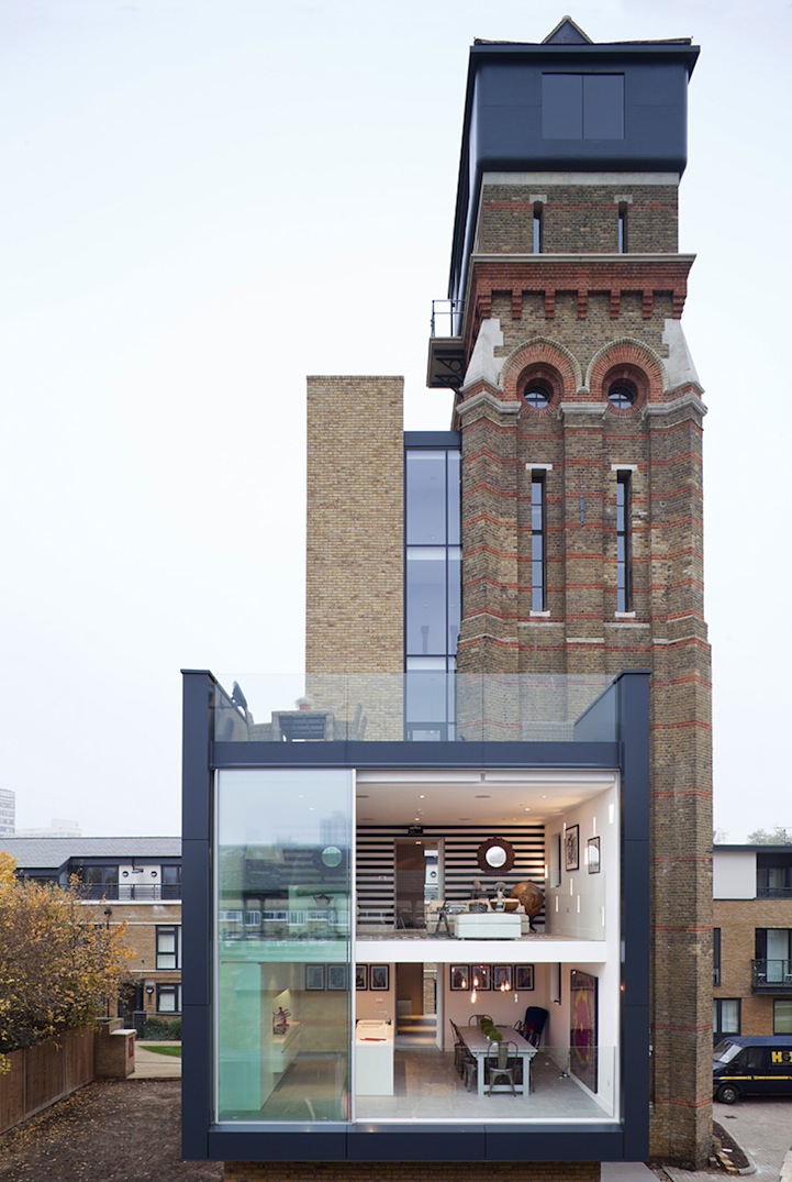 Old Water Tower Transformed into a Modern Home