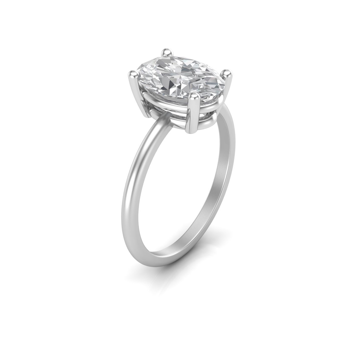 Oval Engagement Ring with Basket Alley My Moissanite Custom