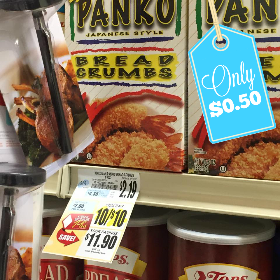 Tops Kikkoman Panko Bread Crumbs Only 0.50 each! My