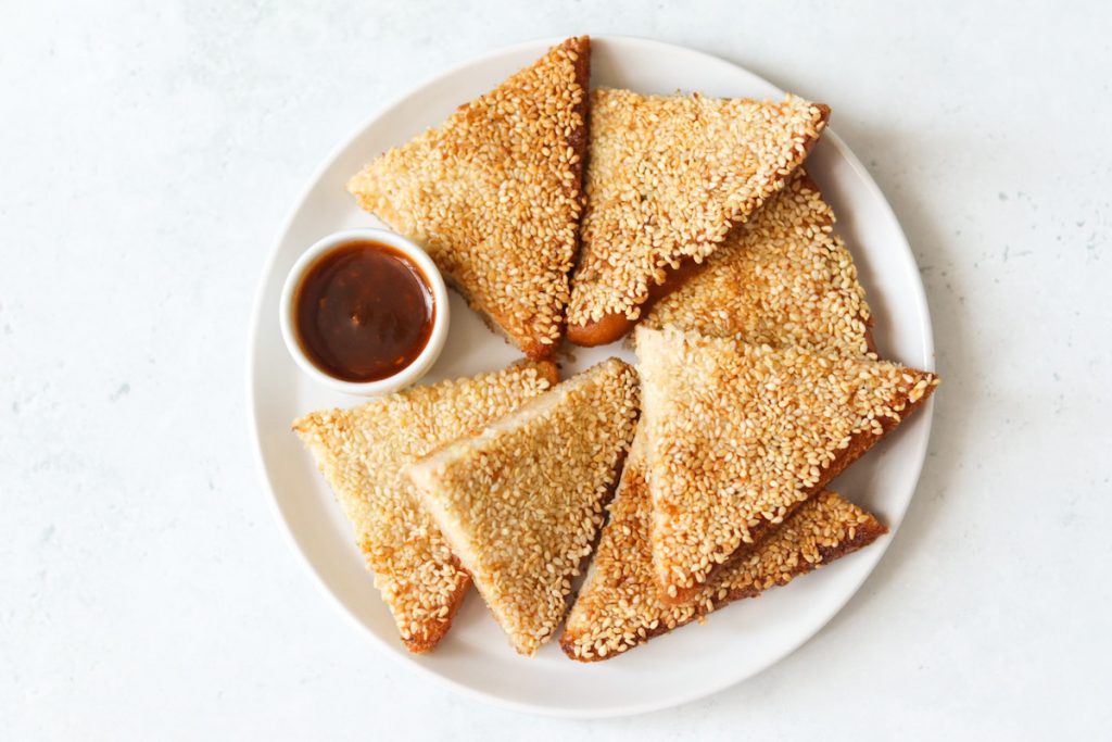 Sesame Prawn Toast Recipe My Morning Mocha