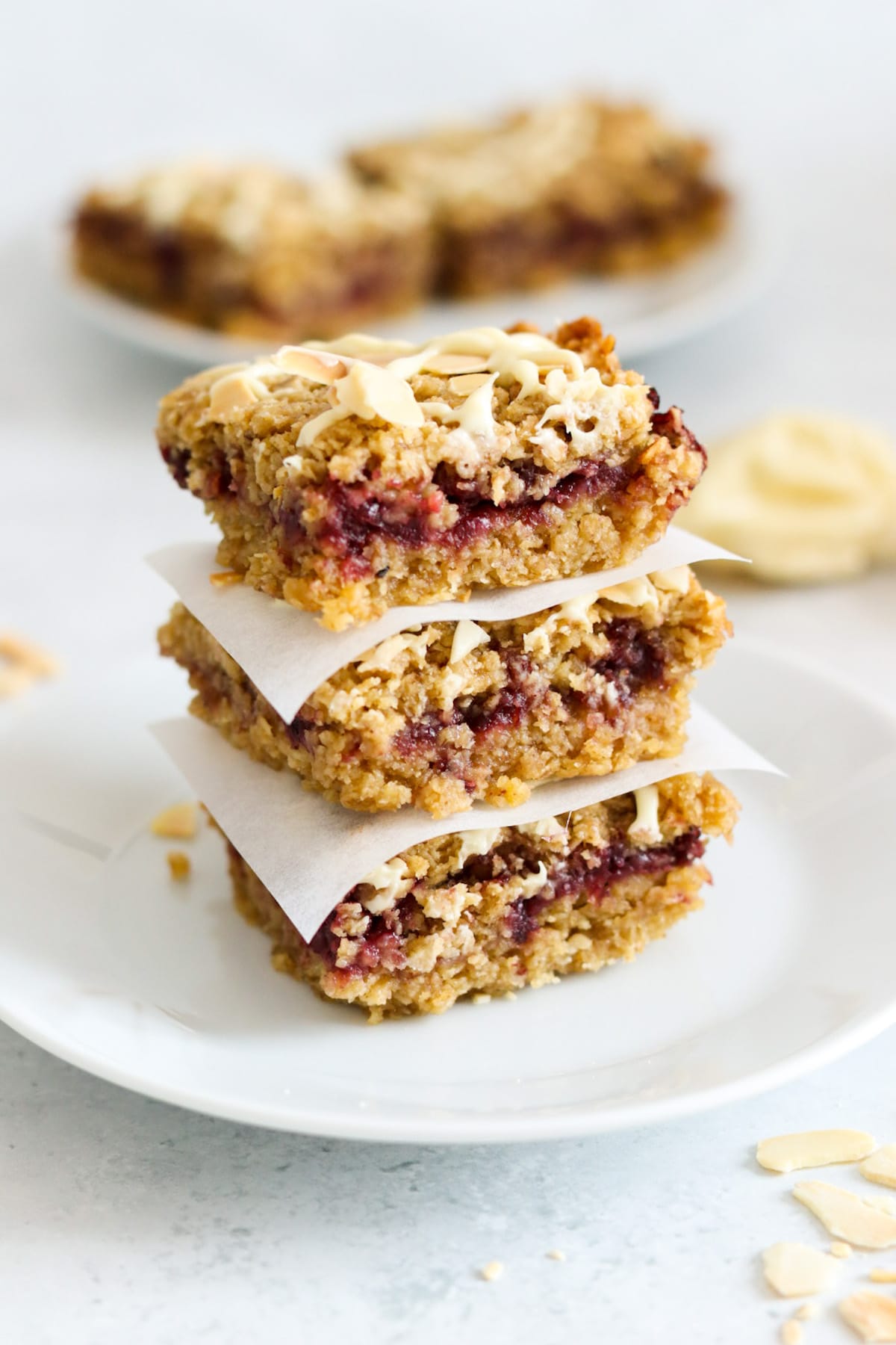 Cherry Bakewell Flapjacks My Morning Mocha
