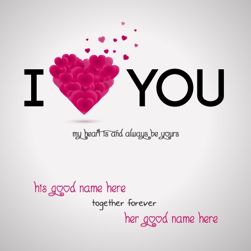 Love Greeting Cards For Lover With Name wishes greeting card