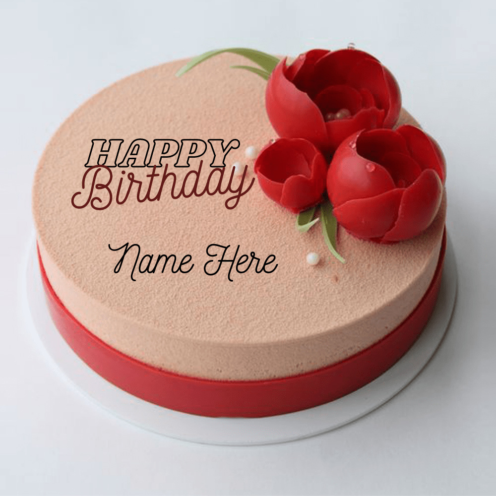 Floral Art Name Birthday Cake For Whatsapp Status MyNameArts