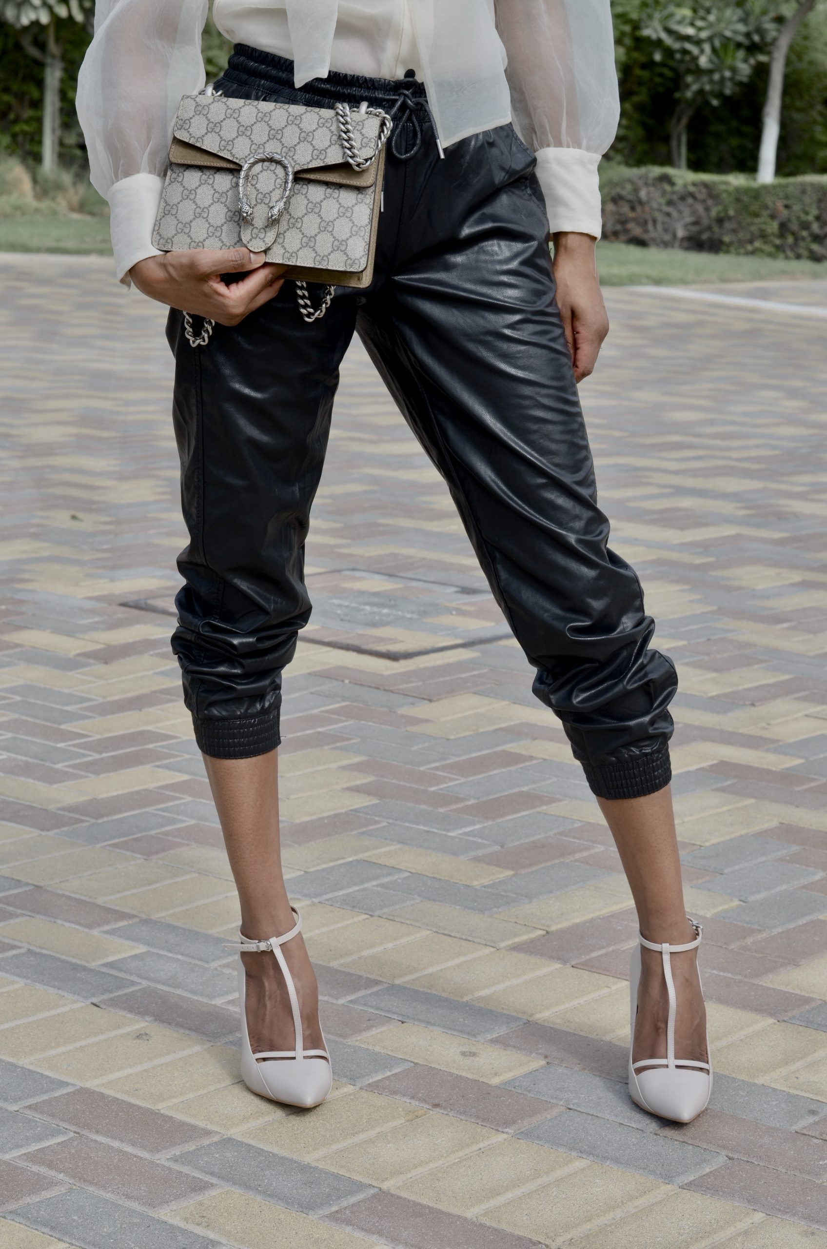 HOW TO STYLE FAUX LEATHER TROUSERS My name is Lovely!